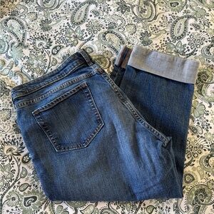 Classic GAP Crop Blue Denim Cuffed Jeans